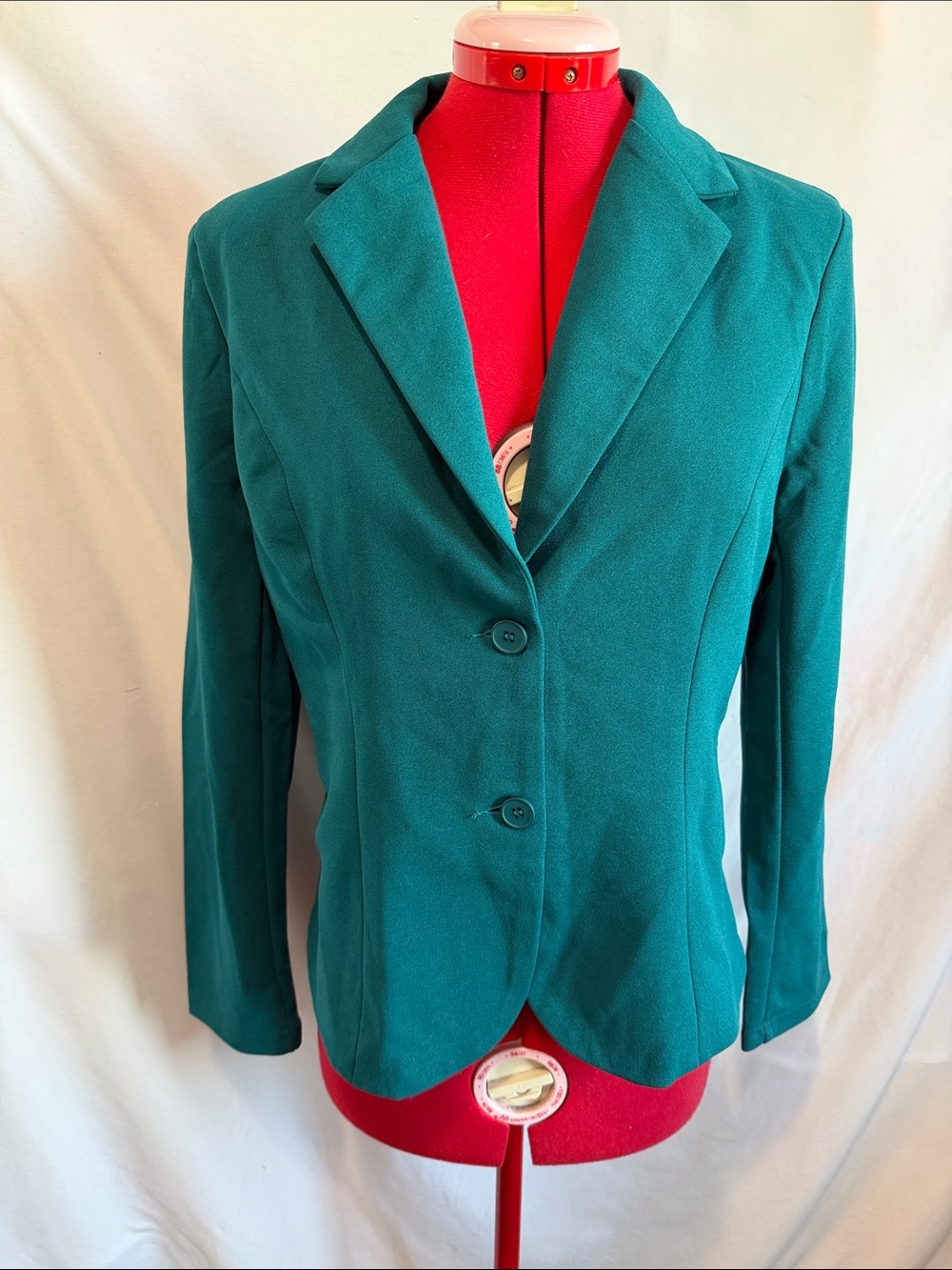 Women's Teal Tailored Blazer Jacket
